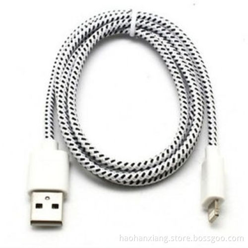 Braided mobile cable for iPhone 5
